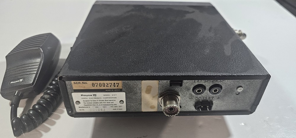 Vintage Royce Transceiver Model 607 Untested!