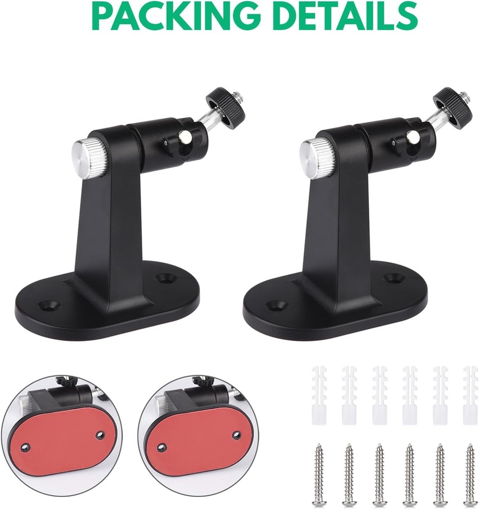 2Pack Adjustable Security Wall Mount Bracket for Ring Stick Up Cam & Ring Outdoo