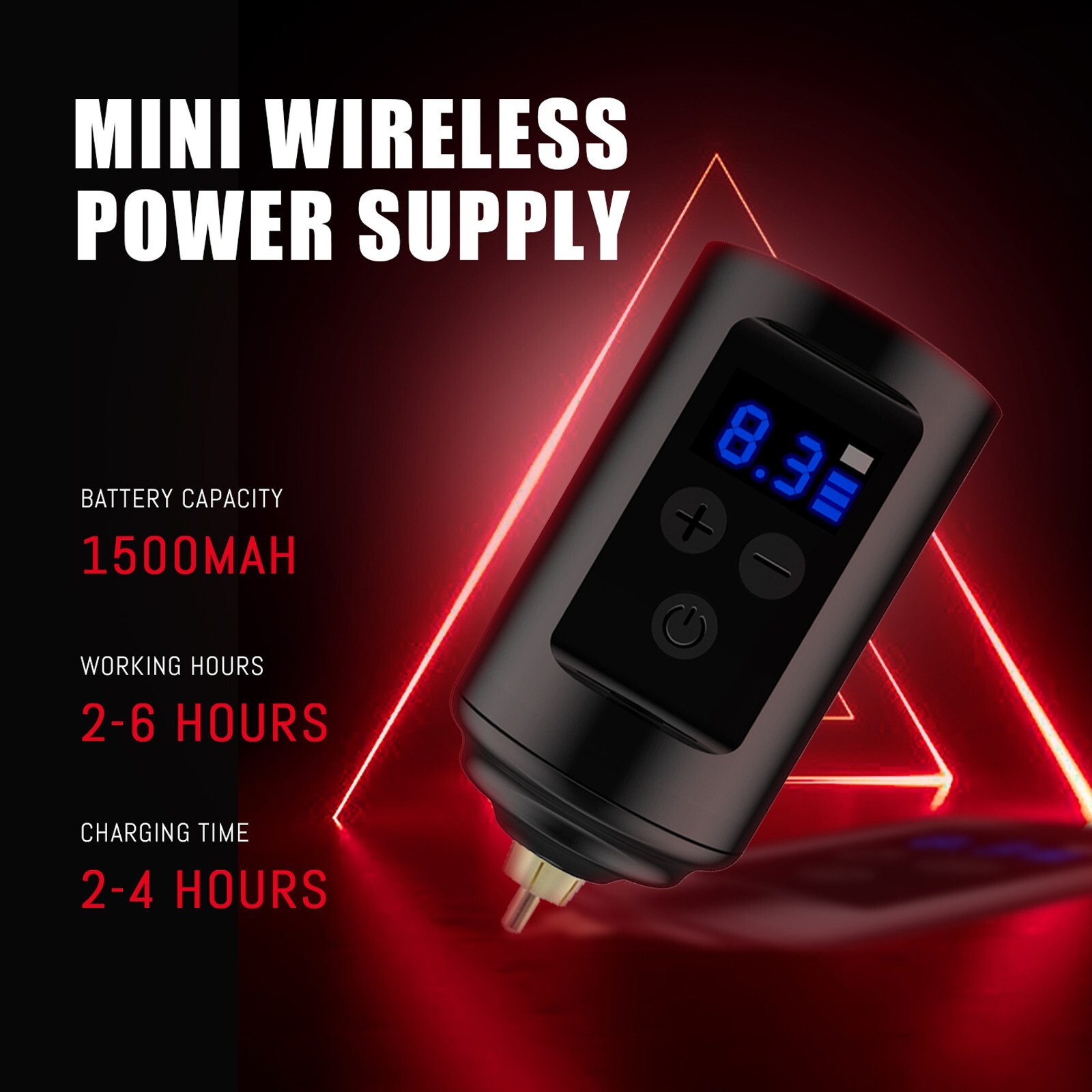 Wireless Tattoo Kit Complete for Beginners Pen Machine with Power Supply Needles