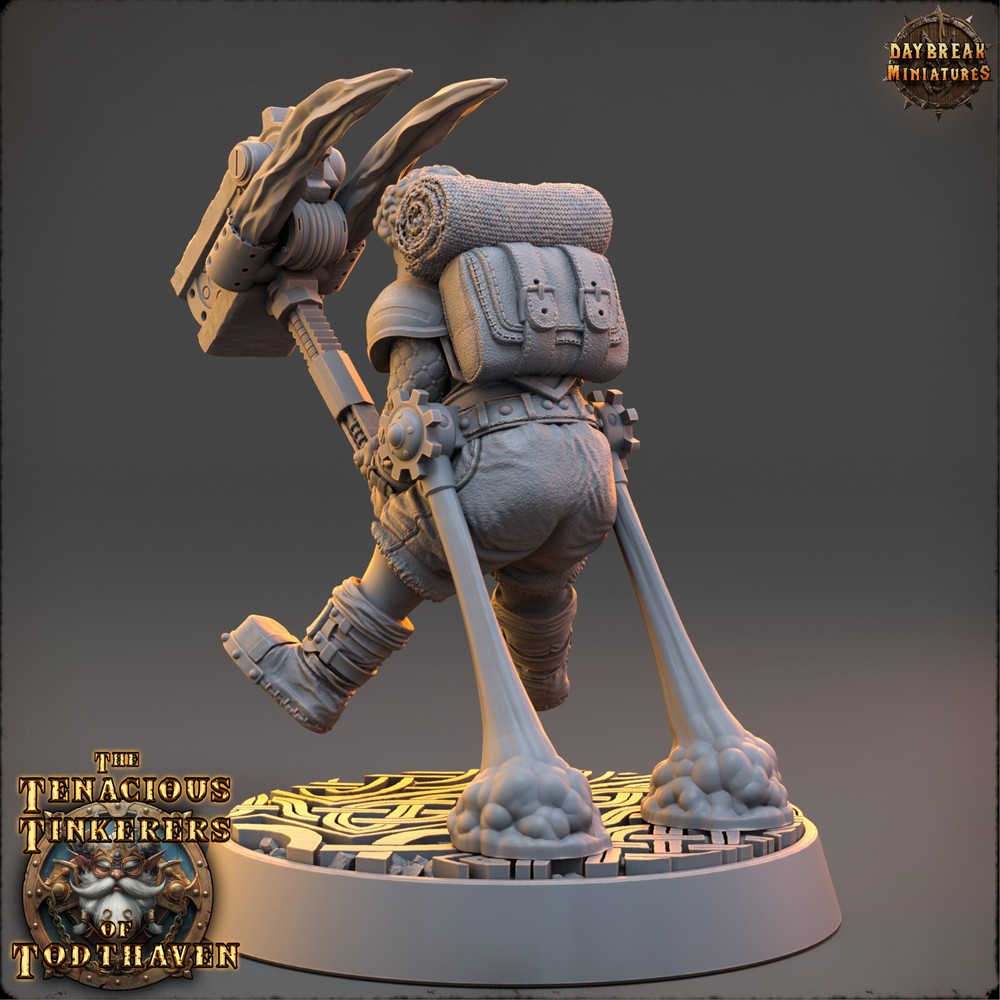 Gnome Warrior Rocket | DayBreak Miniatures |