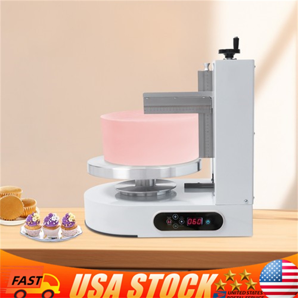 200W Decorating Machine 4-12in Auto Cake Icing Smoother Coating Scraping Machine