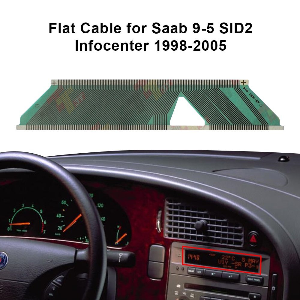 Flat Cable for Saab 9-3/9-5, SID2 Infocenter Display Pixel Missing Repair