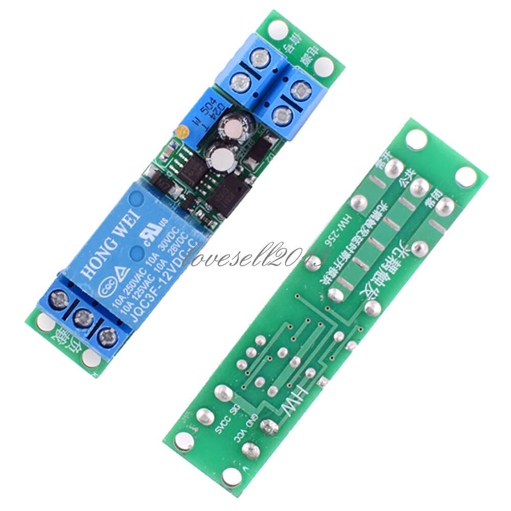 DC 12V Adjustable Signal Trigger Delay Time Power Turn Off Switch Relay Module F