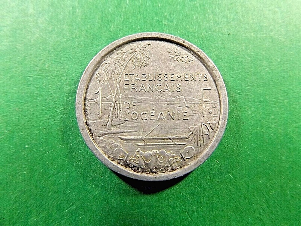 FRANCE OCEIANA POLYNESIA 1949 1 Franc