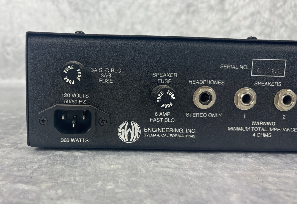 SWR Workingman's 160 bass amp head