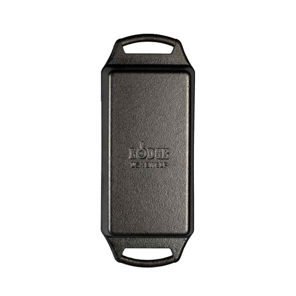 Lodge Cast Iron Bread Loaf Pan Rectangle Bakeware Baking Broiler Durable Black