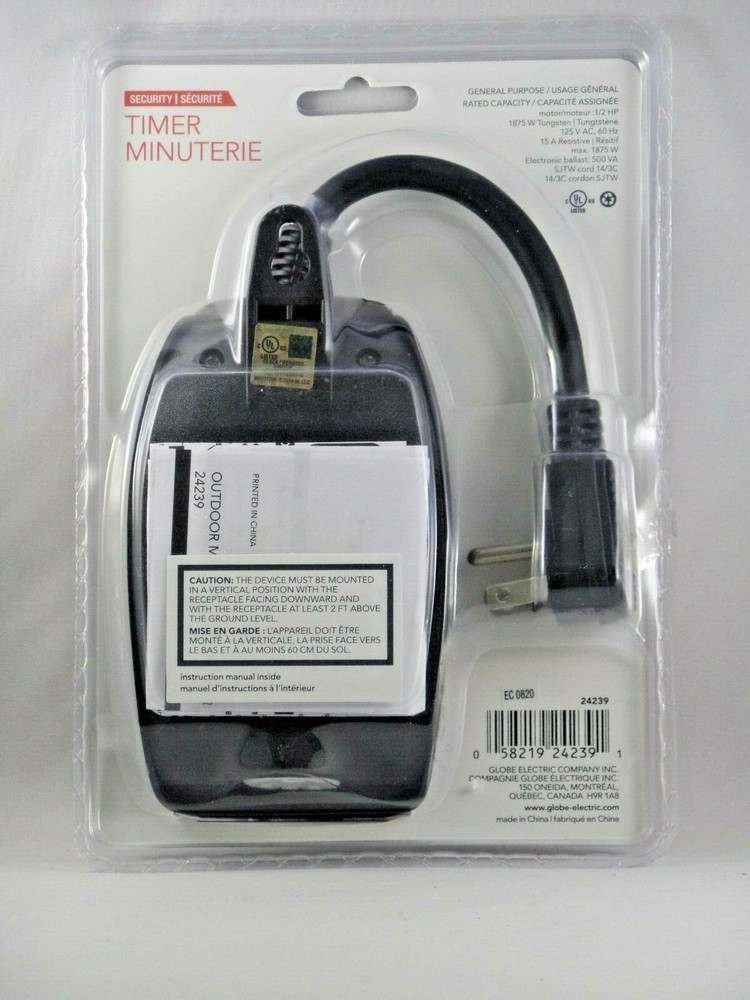 NEW GLOBE SECURITY TIMER HEAVY DUTY ROBUSTER/OUTDOOR
