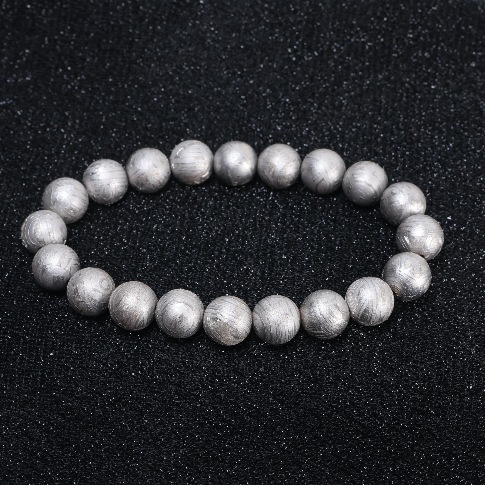 Meteorite bracelet, Natural Meteorite bangle, adjustable size