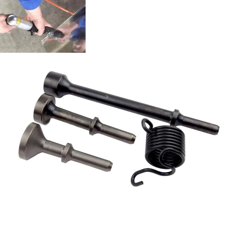 3Pcs Smoothing Pneumatic Air Hammer Pneumatic Chisel Bit Set Spring Tire Rep...