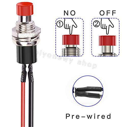 7Mm Mini Round Momentary Small Tactile Threaded Normally Open Push Buttons