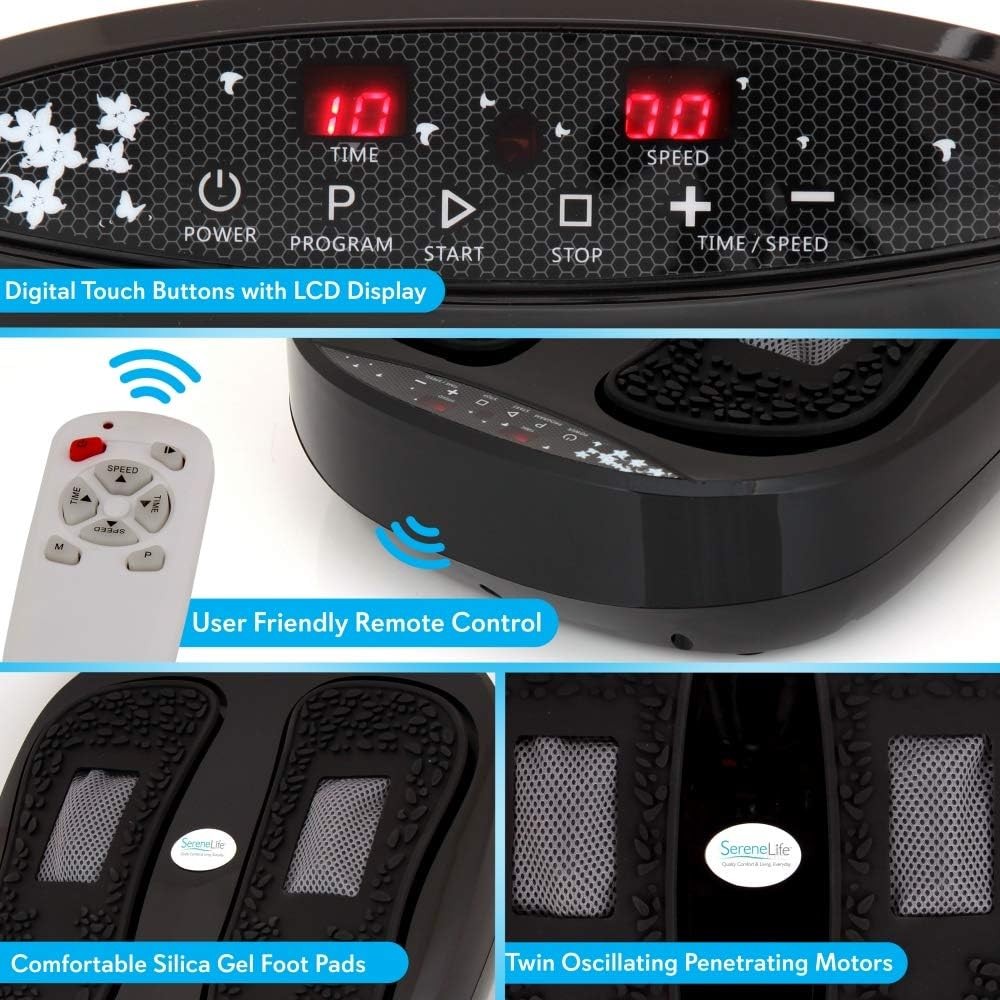 SereneLife SLFTMSG20 Hurtle Foot Massage Machine (Open Box)