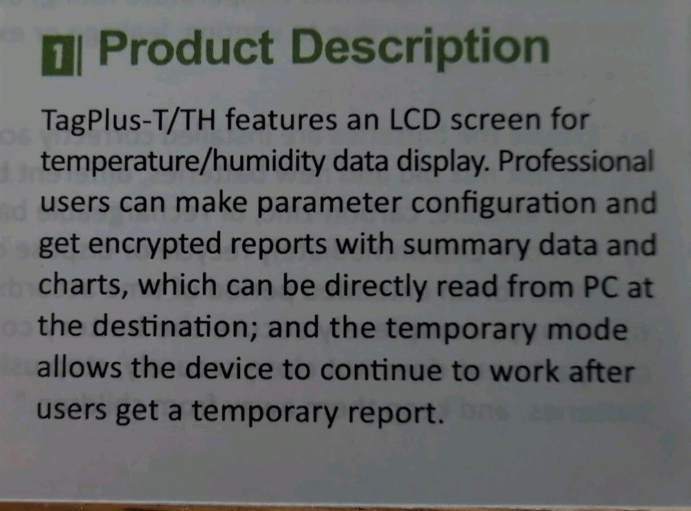 Tagplus Series USB Temperature/ Humidity Data Logger