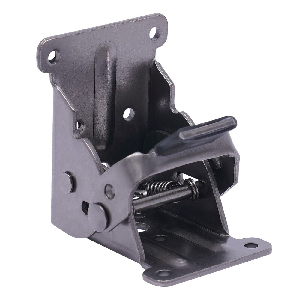 4 Pack Folding Table Leg Brackets, Black Foldable Self-Locking Extension Hinge