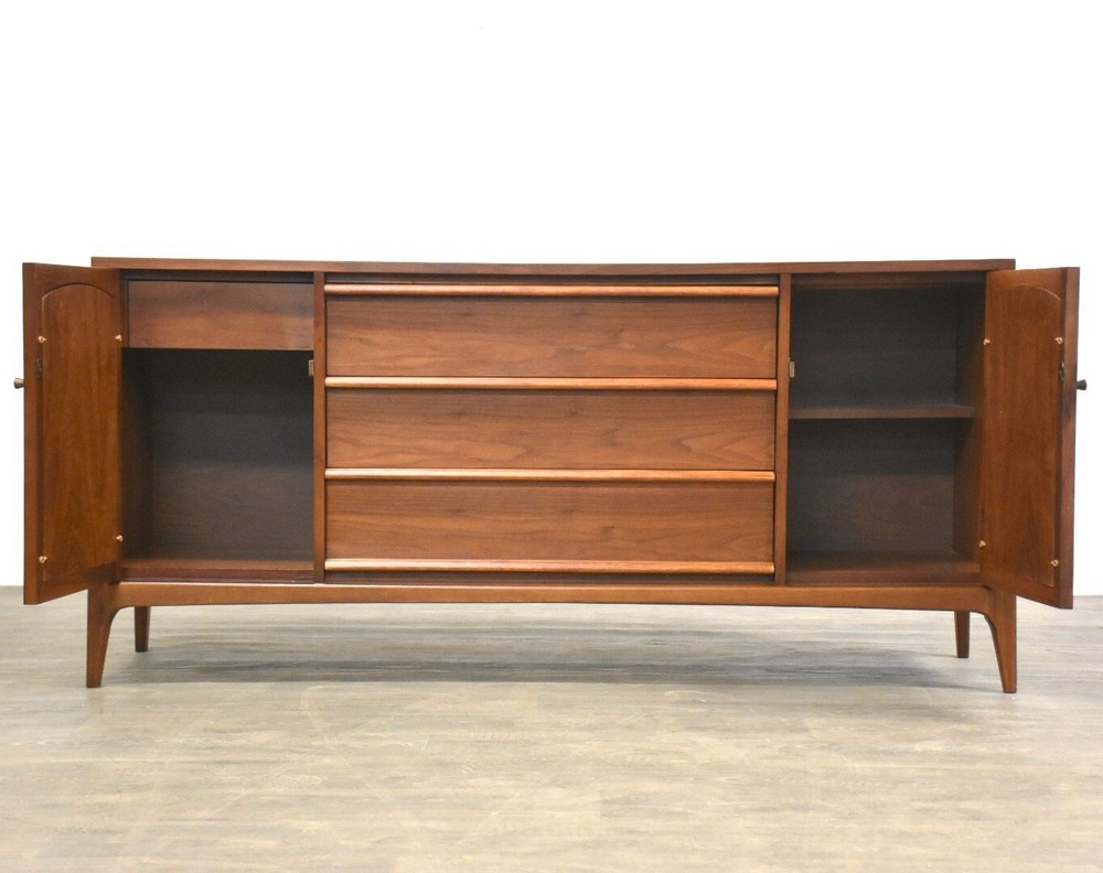 Refinished Walnut Credenza by Lane Rhythm