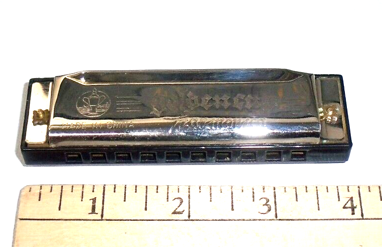 Vintage Golden Cup 10 Hole Harmonica Tested
