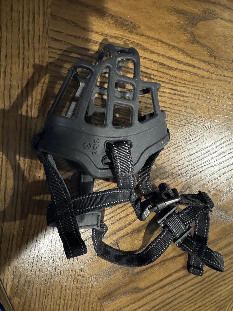 Barkless Dog Muzzle Soft Basket Silicone Prevent Biting Chewing Barking Size 3