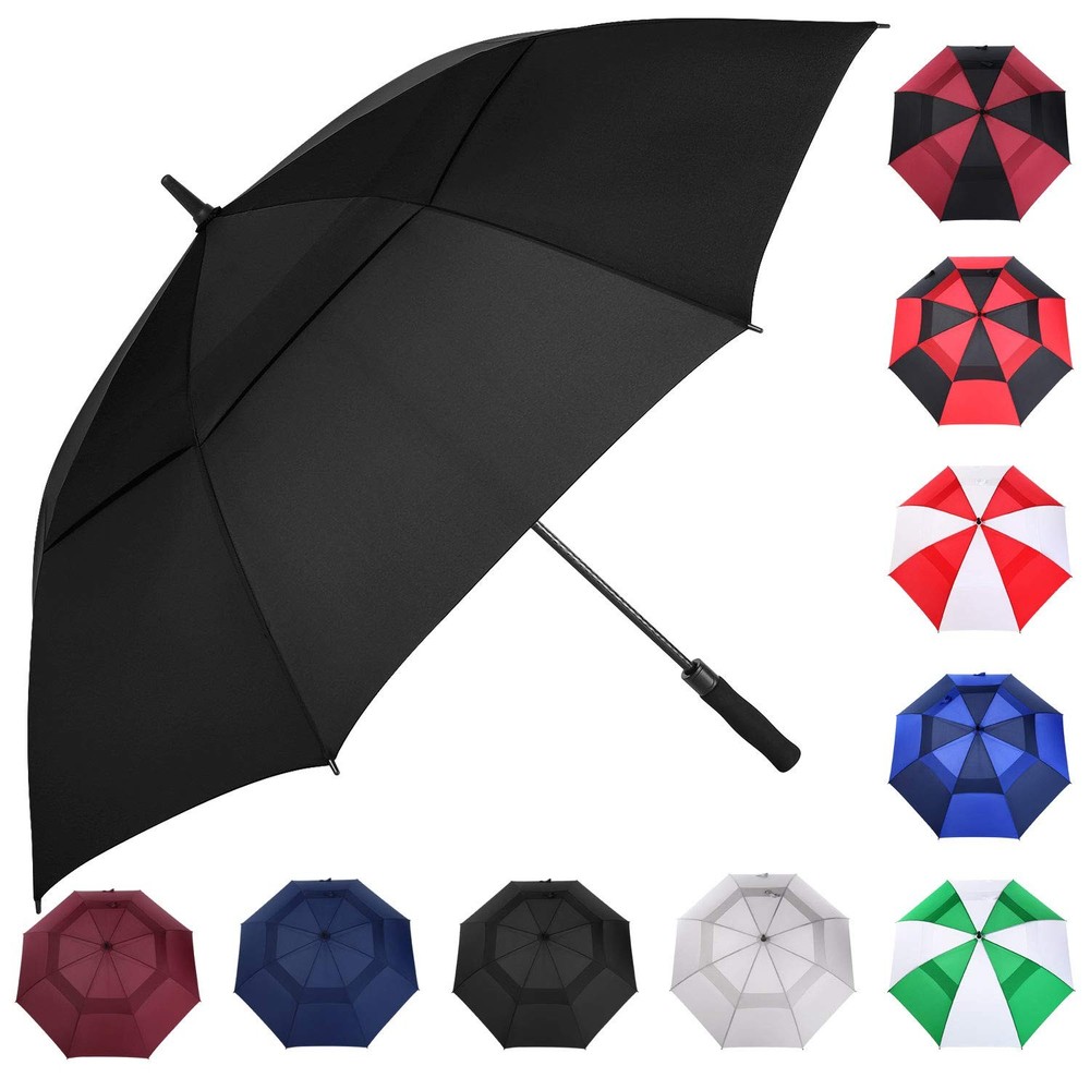 MRTLLOA 54/62/68/72 Inch Automatic Open Golf Umbrella, Extra Large Oversize