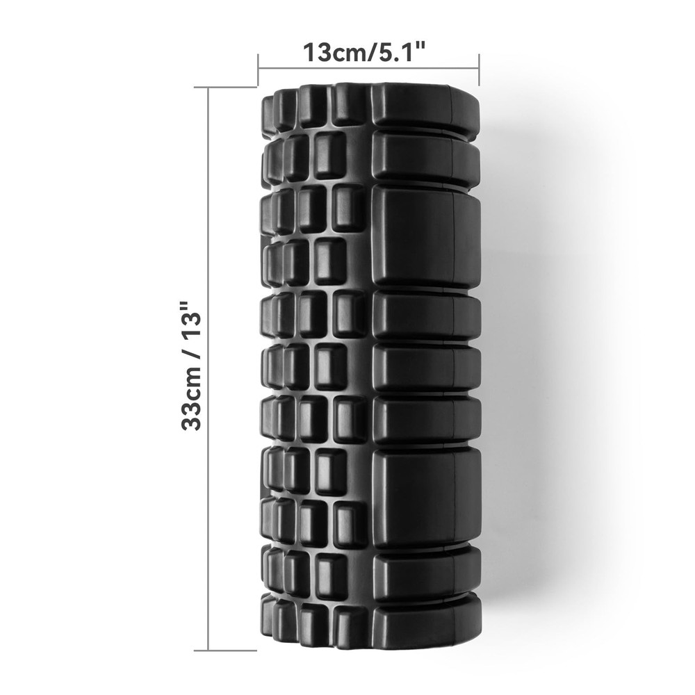 Foam Roller for Deep Tissue Massager, 13" High Density Exercise Patented Roll...