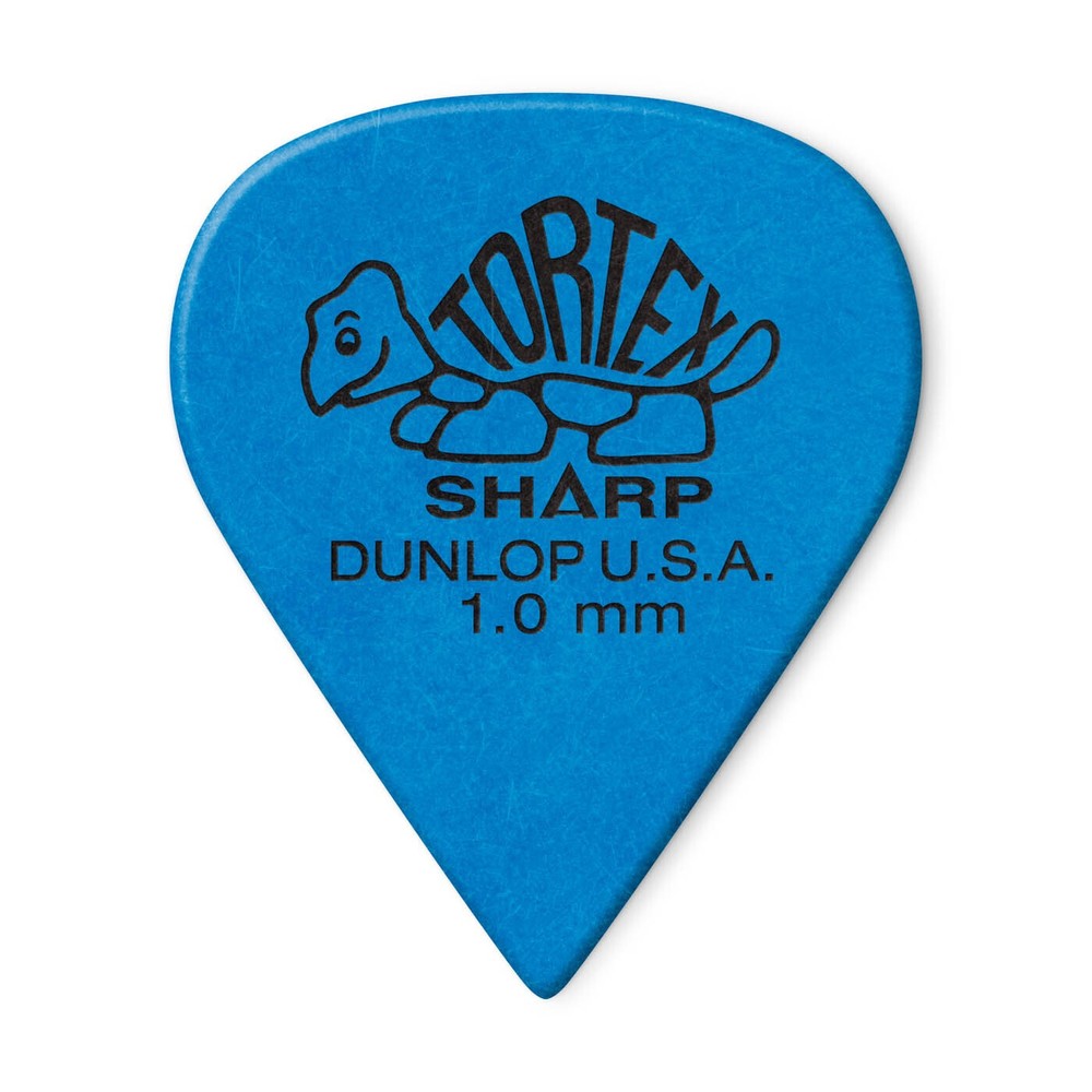 Dunlop 412P1.0 TORTEX® Sharp 1.0 Picks Pack of 12