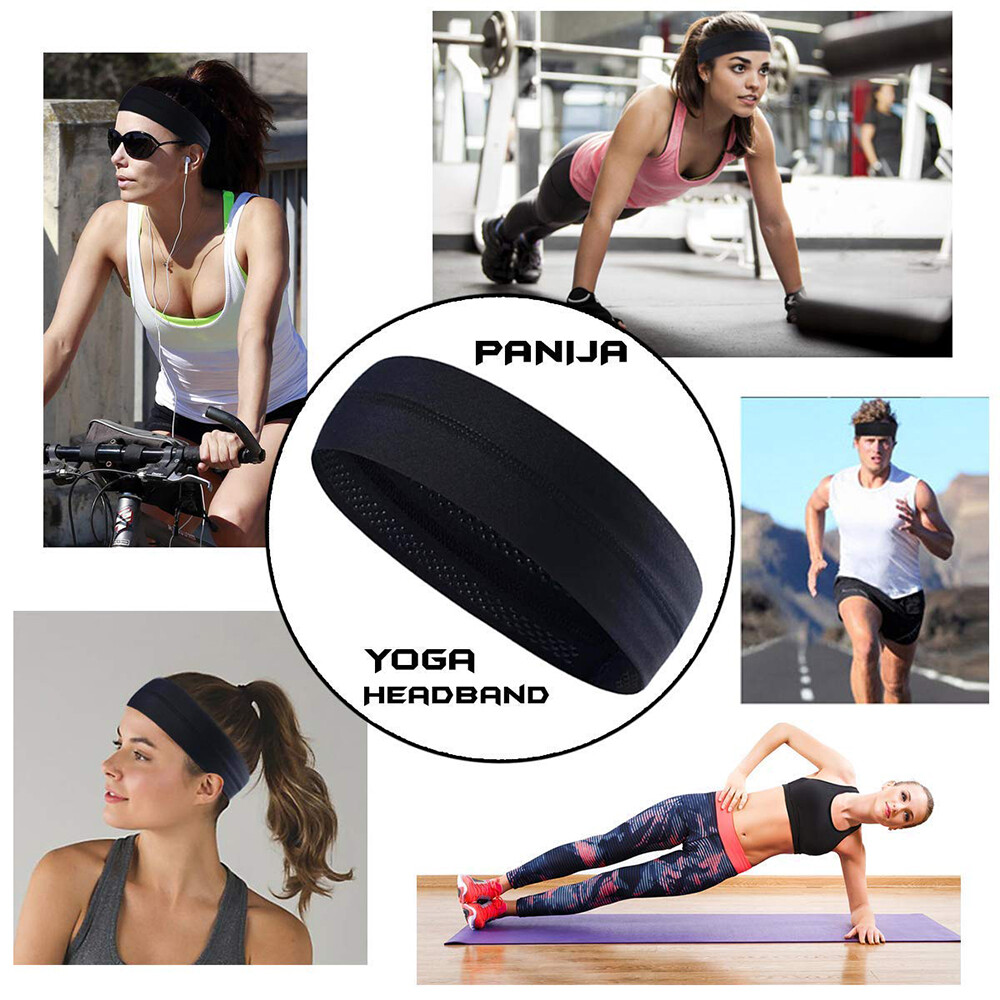 Sweatbands Sports Headband for Men Moisture Wicking Hairband Athletic Headbands