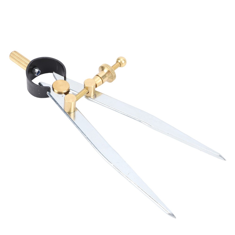 Spring Wing Divider Caliper Lockable 5in Steel Leather Compass Creaser Drafting