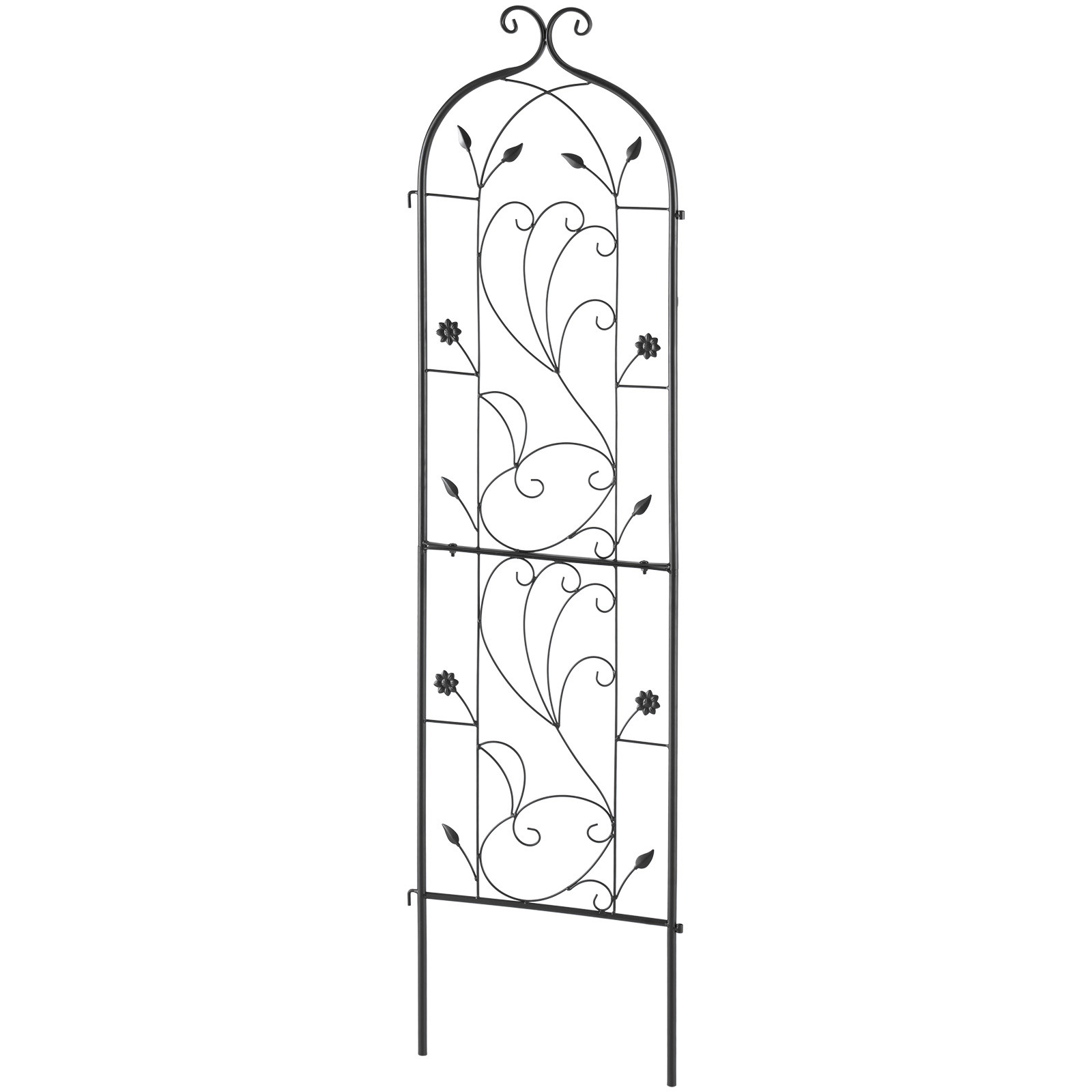 VEVOR Metal Garden Trellis for Climbing Plant Support 60 x 15 in Rustproof