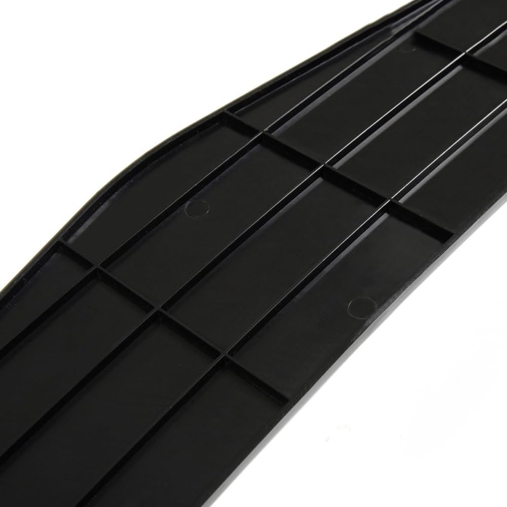 Universal Front Bumper Lip Splitter Diffuser 3 Pcs Sharp Edge Gloss Black