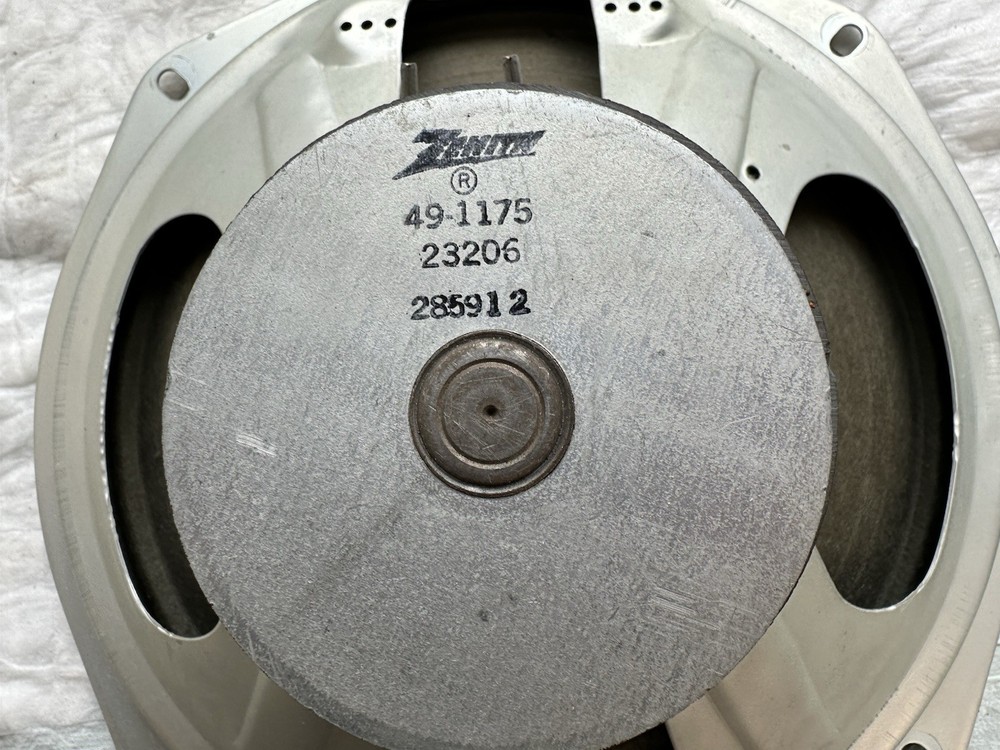 Zenith 49-1175 10” Full Range Speakers