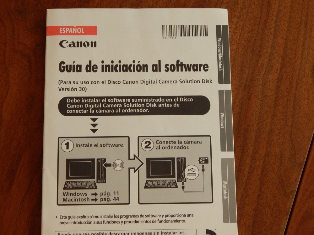 Canon Digital Camera Solution Disk Ver 30.2 CD ROM w Starter Guide 2007 MAC/WIN