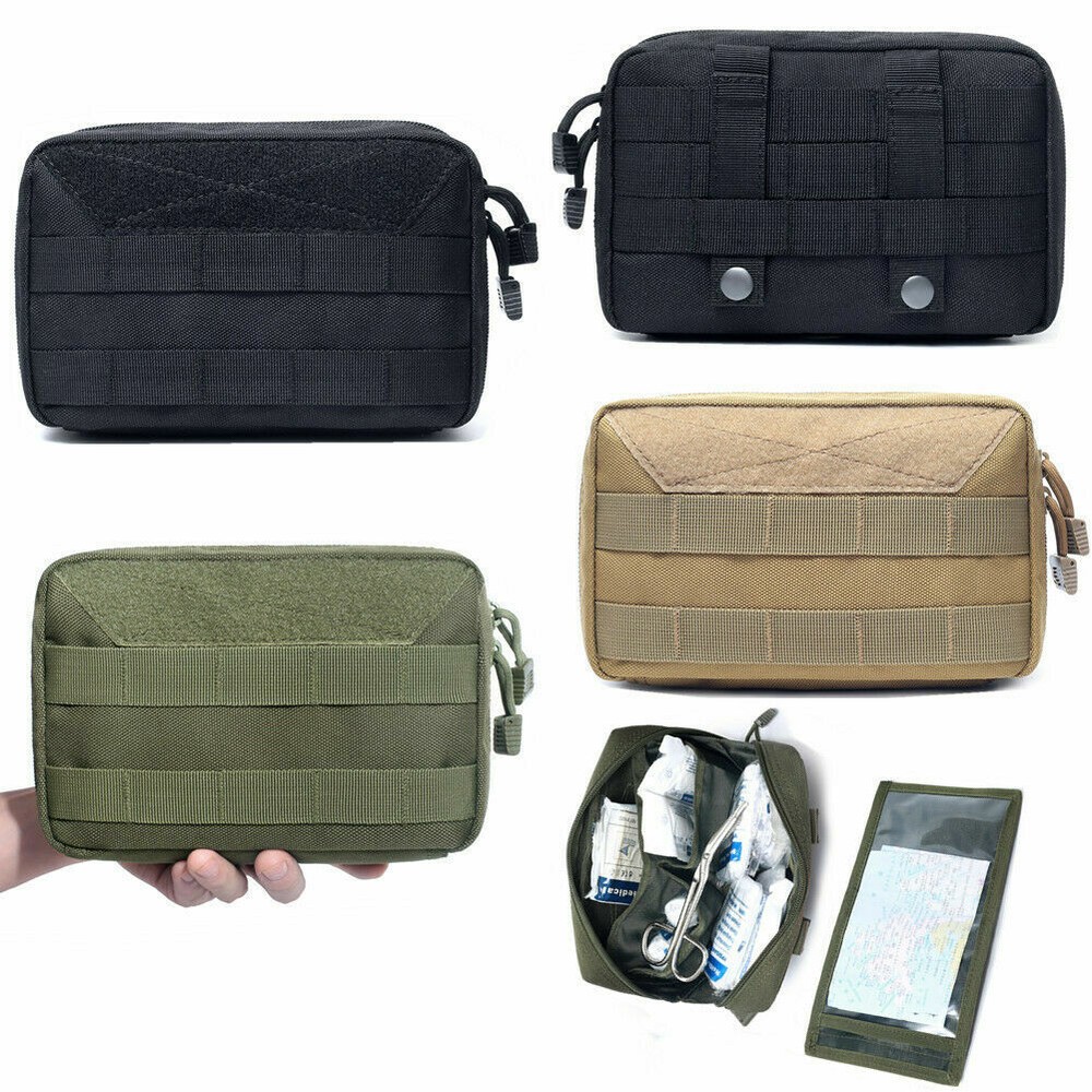 Tactical Large MOLLE Pouch Multi-purpose EMT Medic Admin Bag Utility Waist Pack