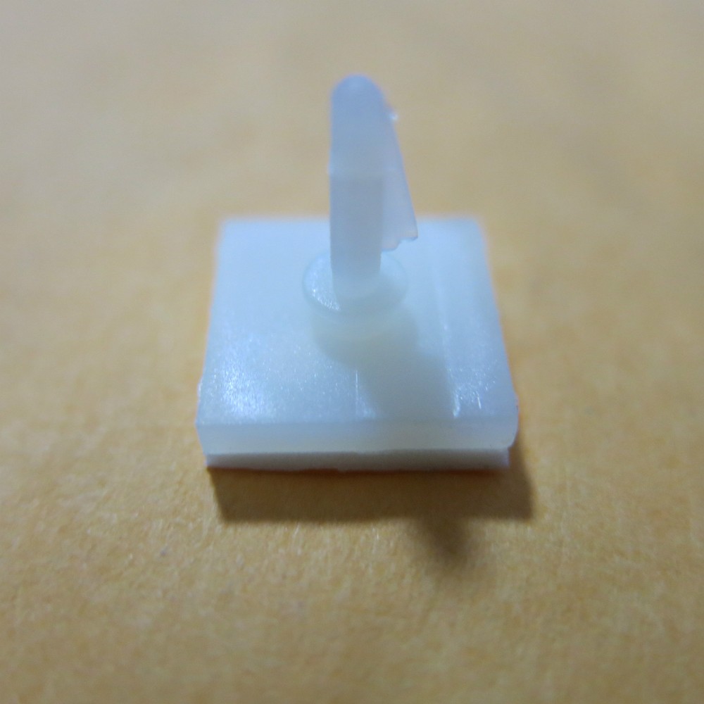 100x Nylon Plastic stick on PCB Spacer Standoff 3mm Hole support Locking Snap-in