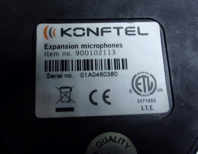 KONFTEL 900102113 Expansion Microphone SEE NOTES