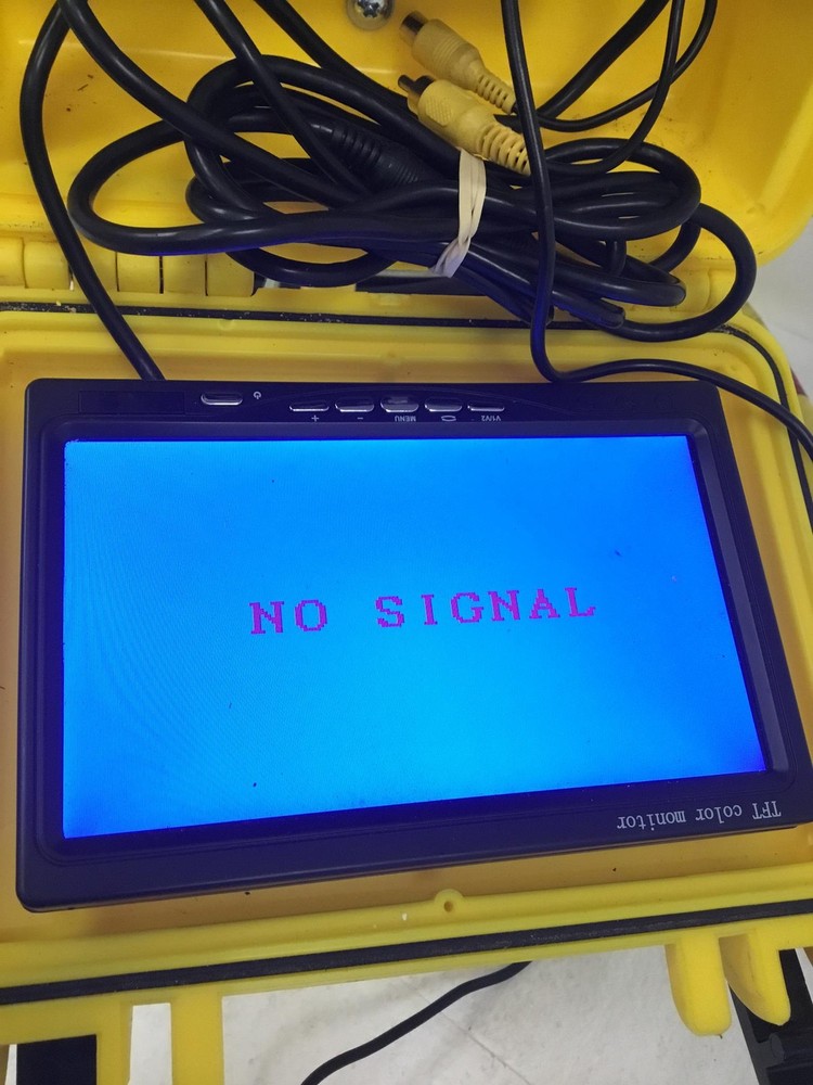 Sewer Inspection Camera Pipe w/ 7" Screen, 100Ft Camera Cable, AC Adapter, WORKS