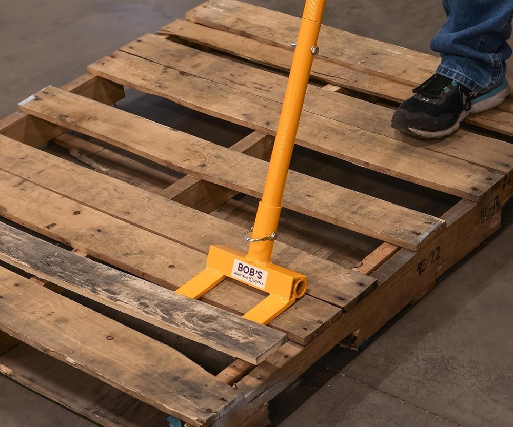 Comfort Grip Pallet Puller with 3 Sections - Ideal Wood Pry Bar for DIY Projects