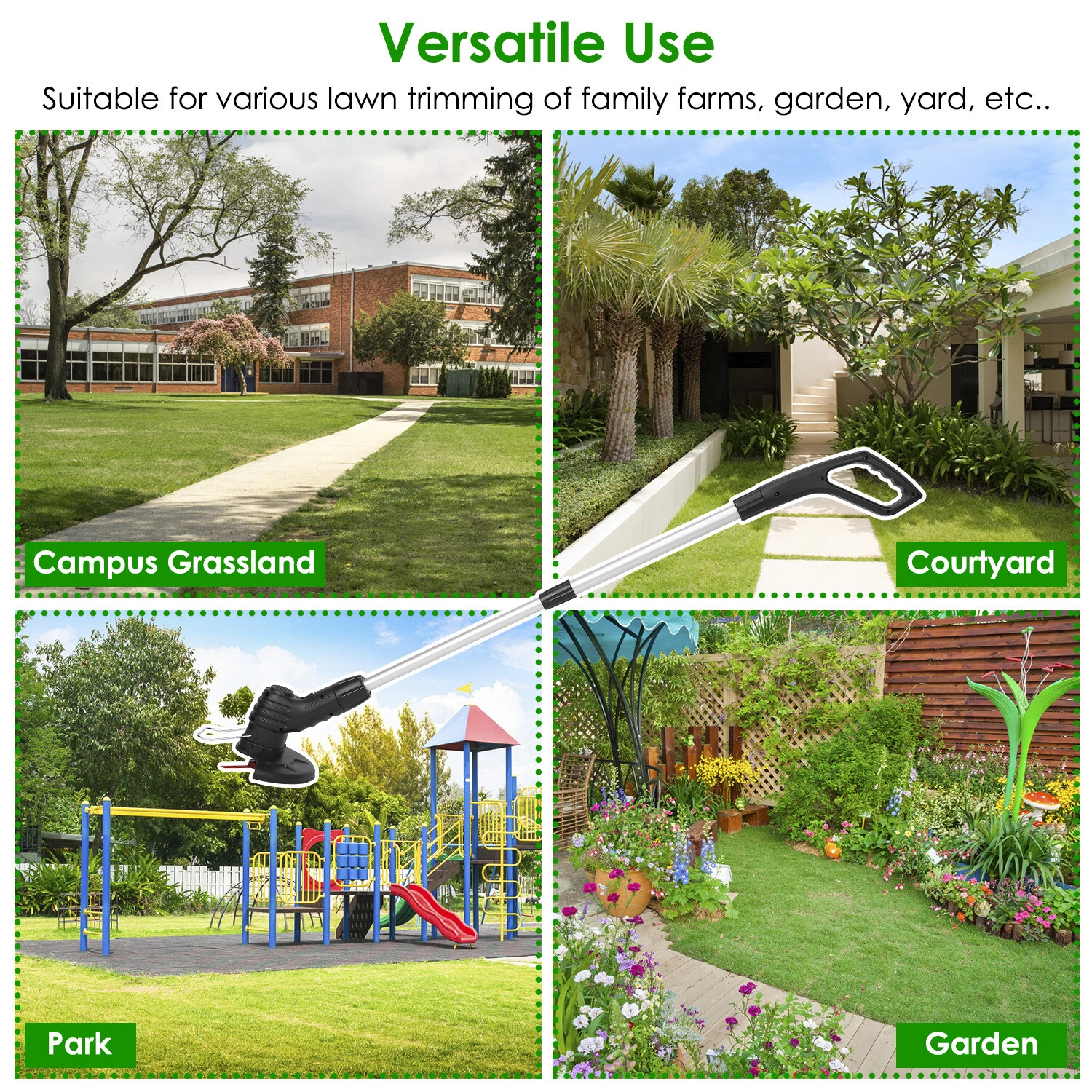 Extendable Electric Weed Lawn Eater Grass String Trimmer Mower Cordless Cutter