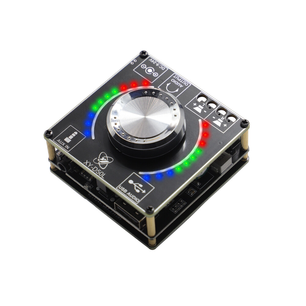 50W*2 Stereo 2 Channel Bluetooth Audio Digital Power Amplifier Board APP Control