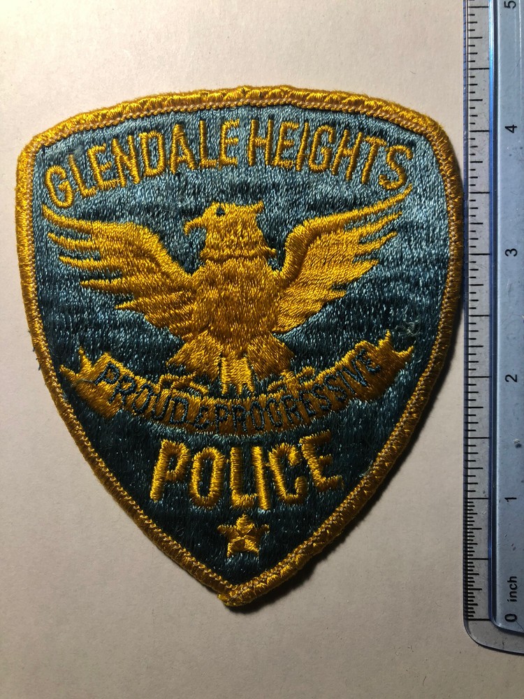 Glendale Heights Illinois Police Patch ~ Light Blue