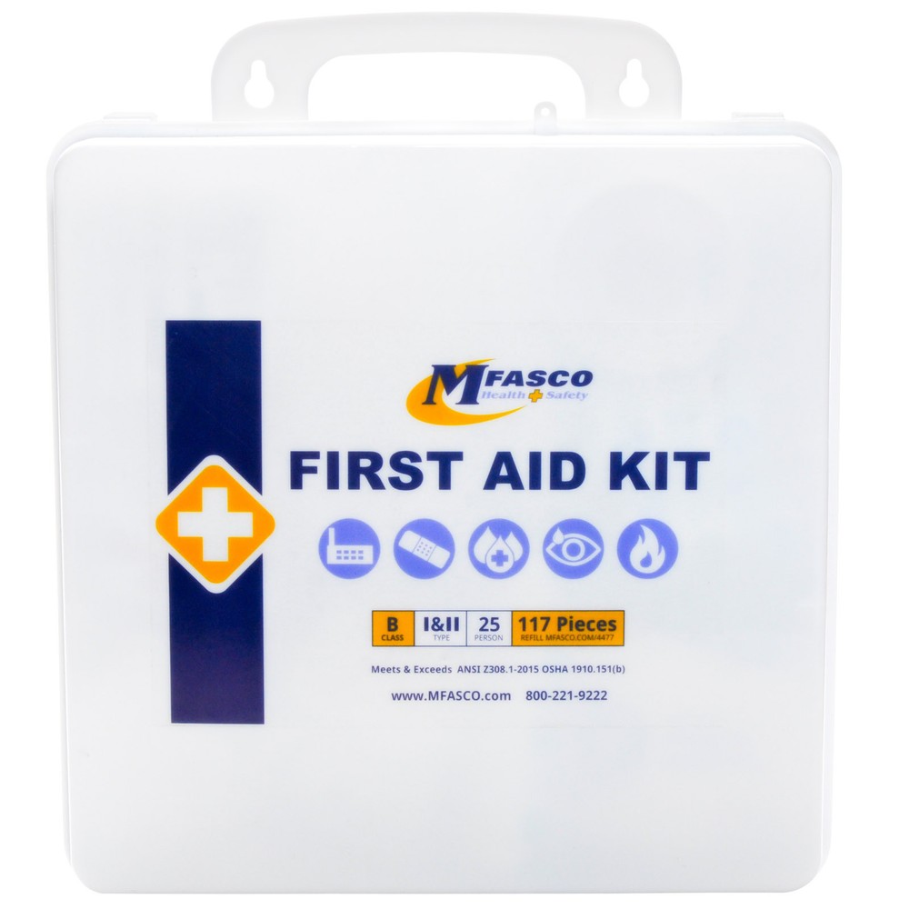 First Aid Kit OSHA Class B Plastic Box