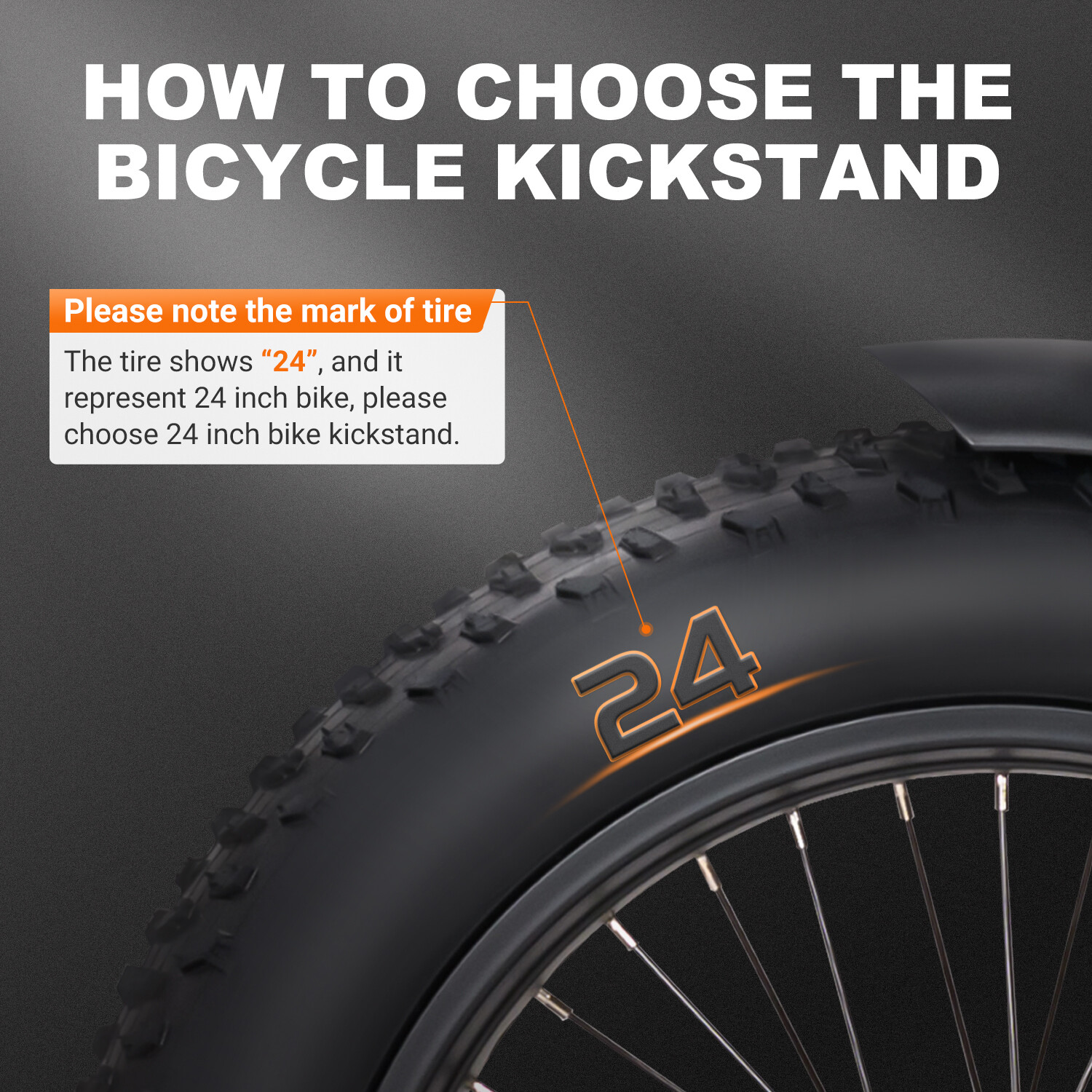 Addmotor Bike Kickstand Rear Side Bicycle Adjustable Stand for M-81/E-43/E-53