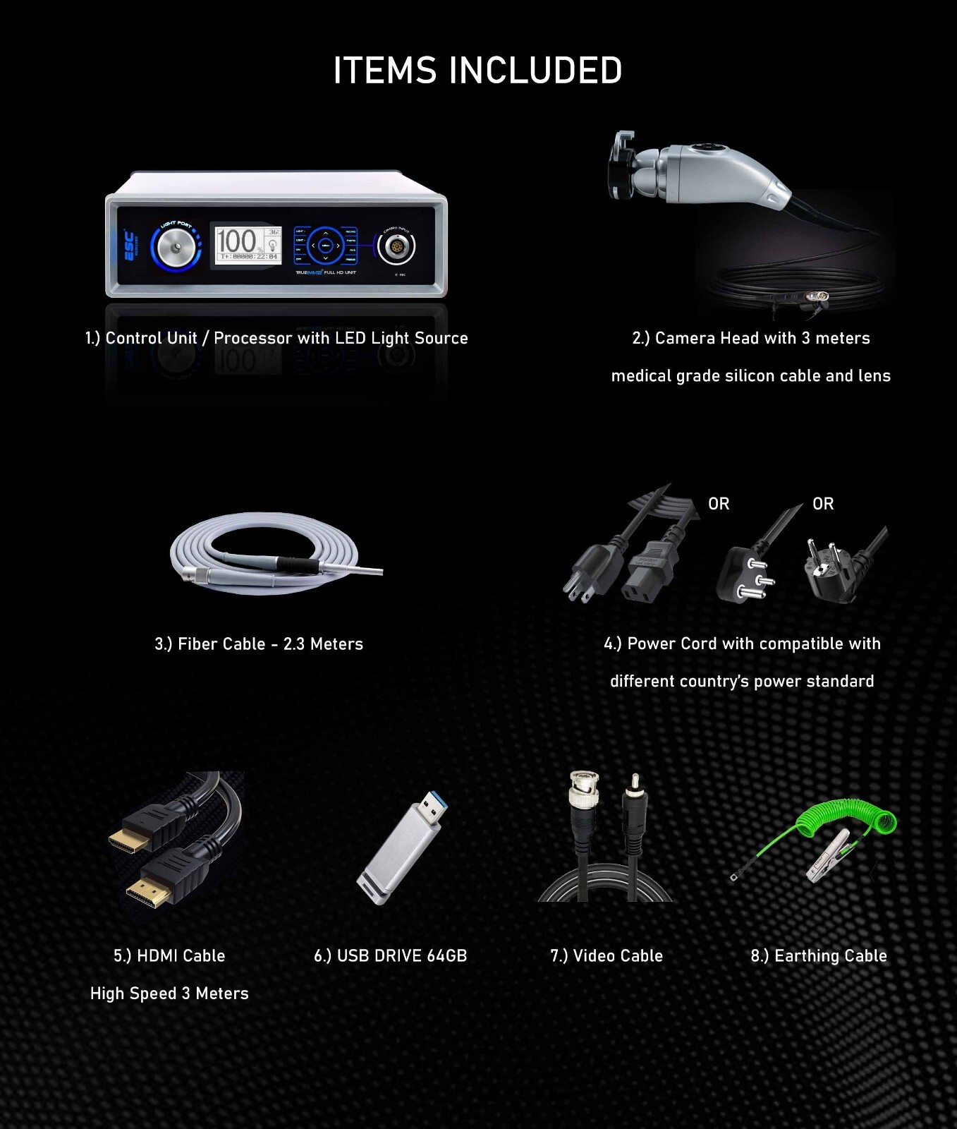 Full HD Endoscopy Laparoscopic Camera with 120W Endoscope Cold LED Light Source