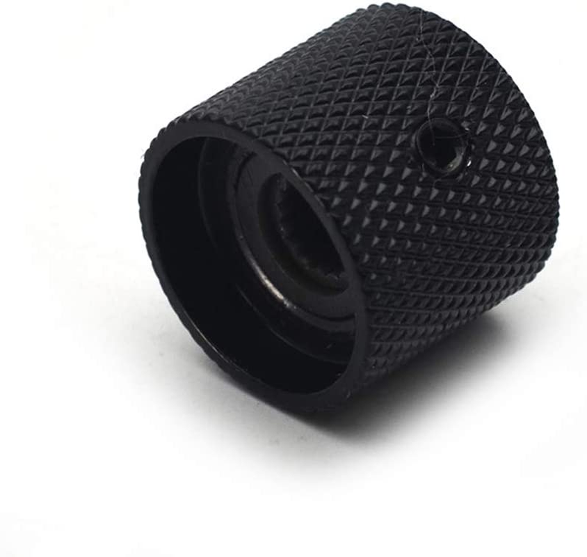 Black Metal Guitar Control Knobs - Volume/Tone Dome Knobs (Set of 3)