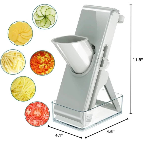 Adjustable Stainless Steel Vegetable Slicer & ChopperMultifunctional Safe Dicer