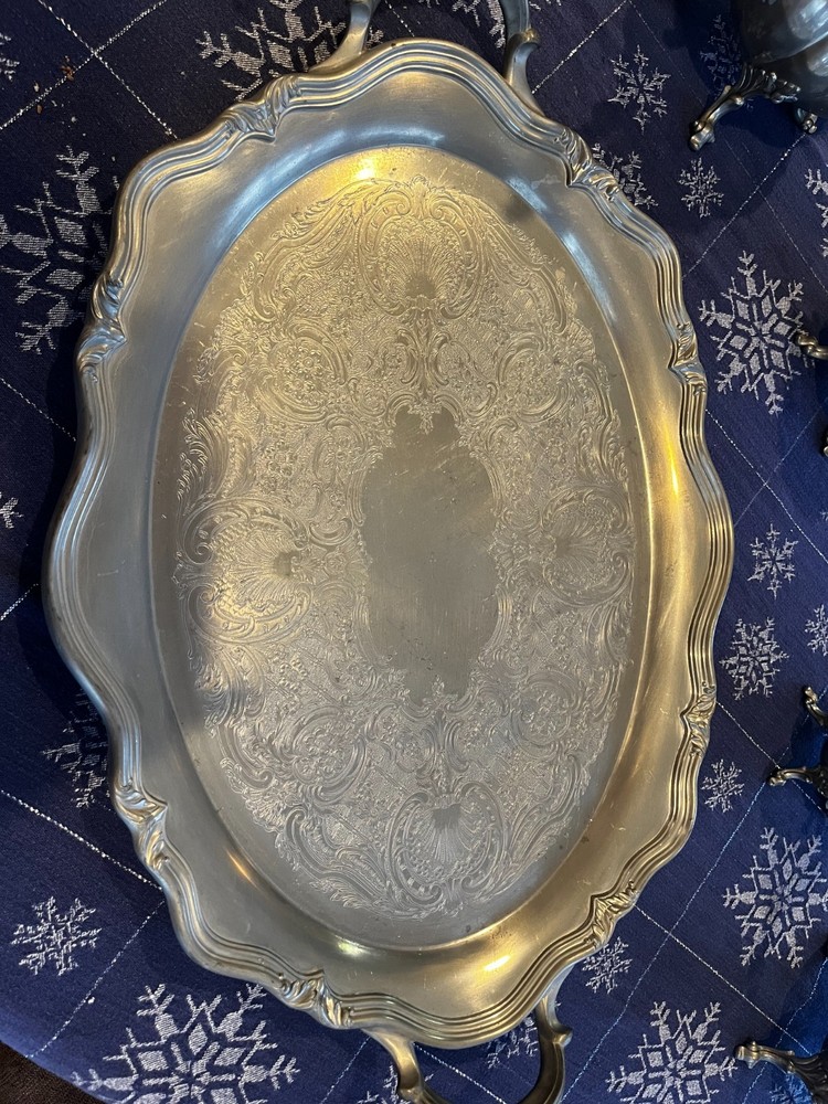 Reed & Barton Winthrop 5-Pc Pewter Coffee Tea Service P1795