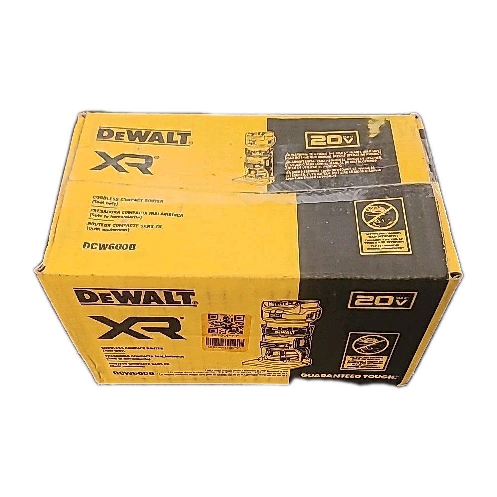 NEW!! DEWALT 20V MAX XR Cordless Brushless Fixed Base Compact Router (Tool Only)
