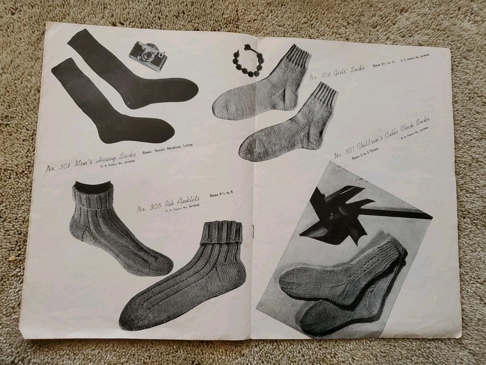 Doreen 2 Needle SOCKS Book Vol 93 1946 Patterns Easy To Make