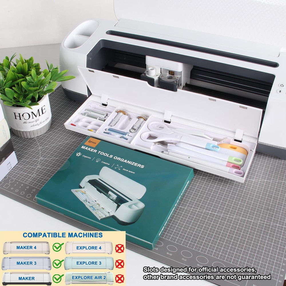 LOPASA Tool Organizer for Cricut Maker 4 Maker 3 and Maker, Blade Storage Access