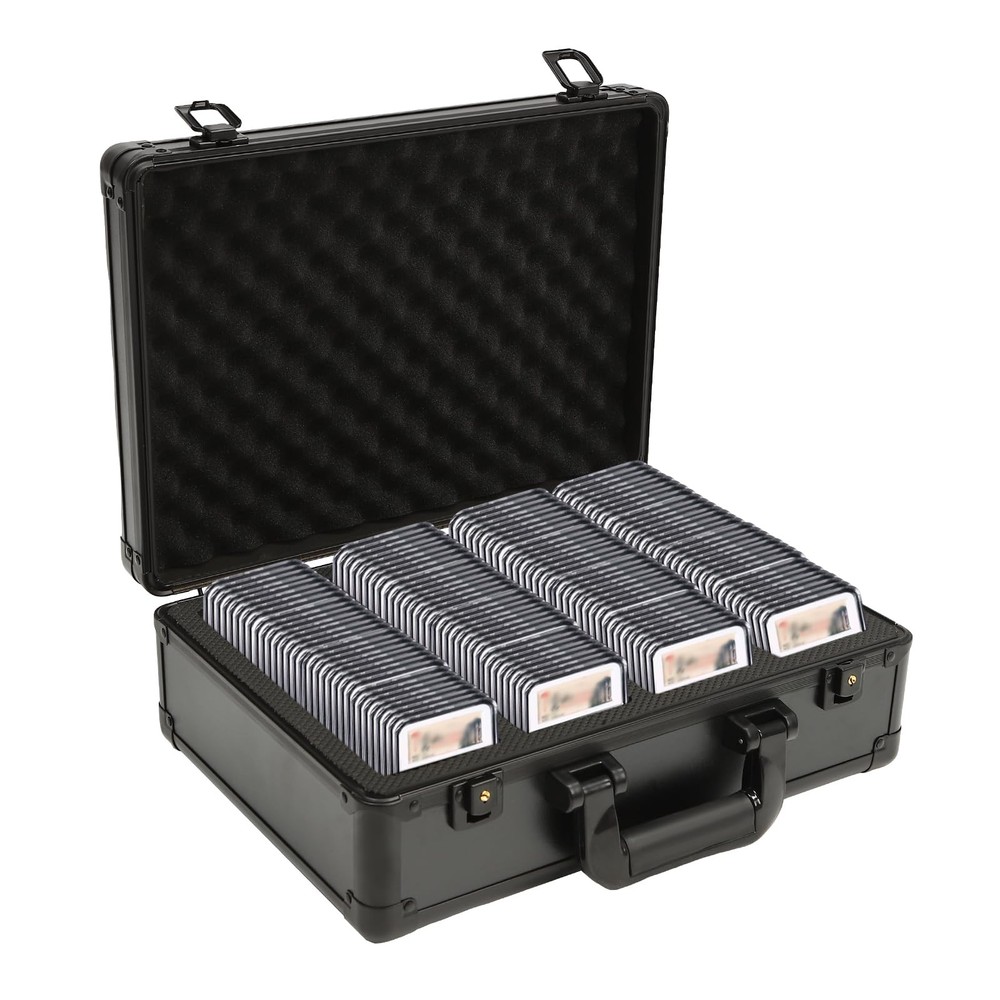 Storage & Display Aluminum Frame Box Case Graded Card Case Storage Box Lockable