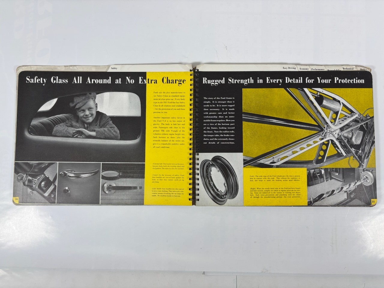 1937 Ford Car Dealership Display Album Book: How To Choose Your Next Automobile