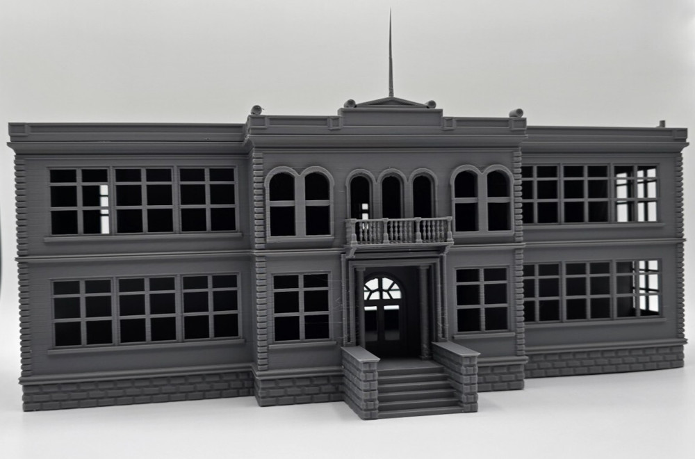 HO Scale 1:87 2-Story School Building