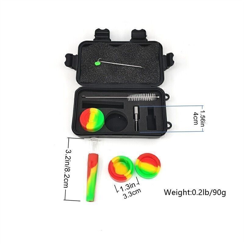 Random Colors Individual Pack Silicone Pipe Set Includes Assorted Accessories